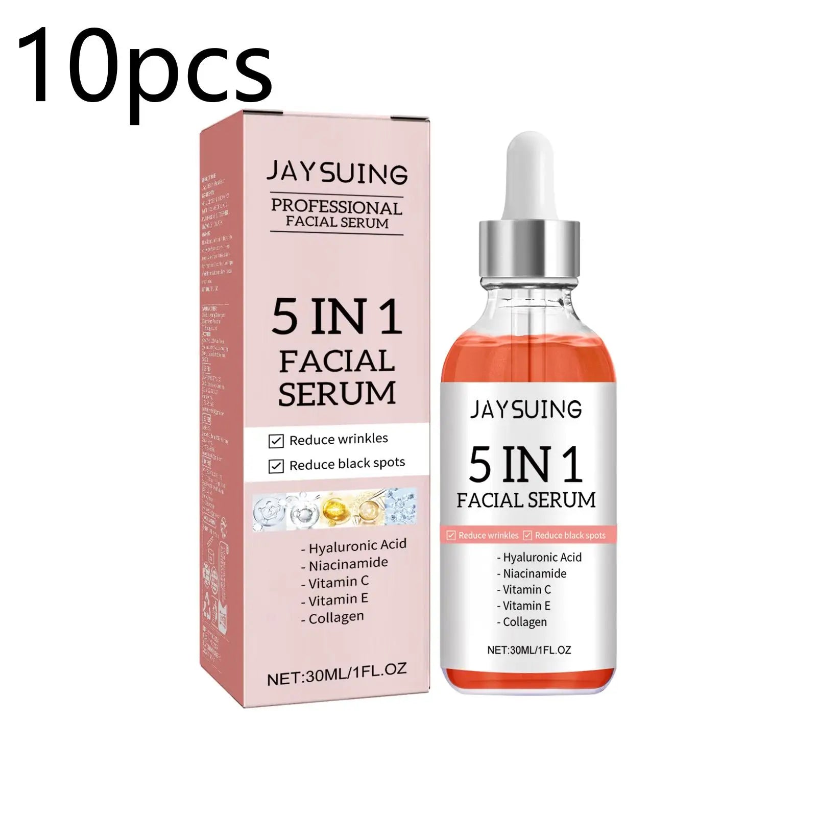 5 In 1 Fade fine lines Firming Face Serum Blemish Pigmentation Reducing Beauty Serum Removal Moisturising Skin Firming Blemish