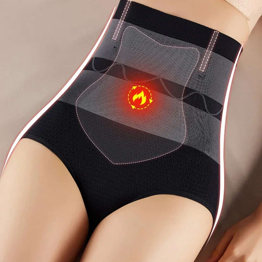 Women's High Waist Belly Slimming Panties Body Shapers Waist Trainer Butt-lifting Non-trace Warm Underwear Hot Underpants Postp