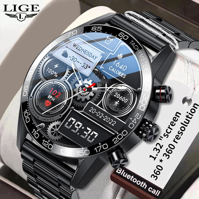 Smart Watch Men 1.32 waterproof  Smartwatch Men