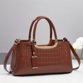 2025 New Patent Leather Casual Tote Bag Large Capacity Boston Handbags Commuting Handbag Shiny Leather Shoulder Crossbody Bag