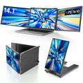 Dopesplay 14.1 inch Triple Dual Screen Extender FHD 1200P IPS Portable Monitor Plug & Play For Laptop Mac PC Travel Up to 17"'