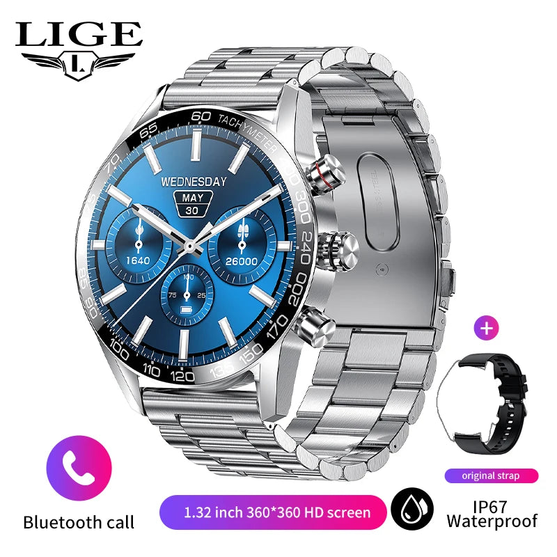 Smart Watch Men 1.32 waterproof  Smartwatch Men
