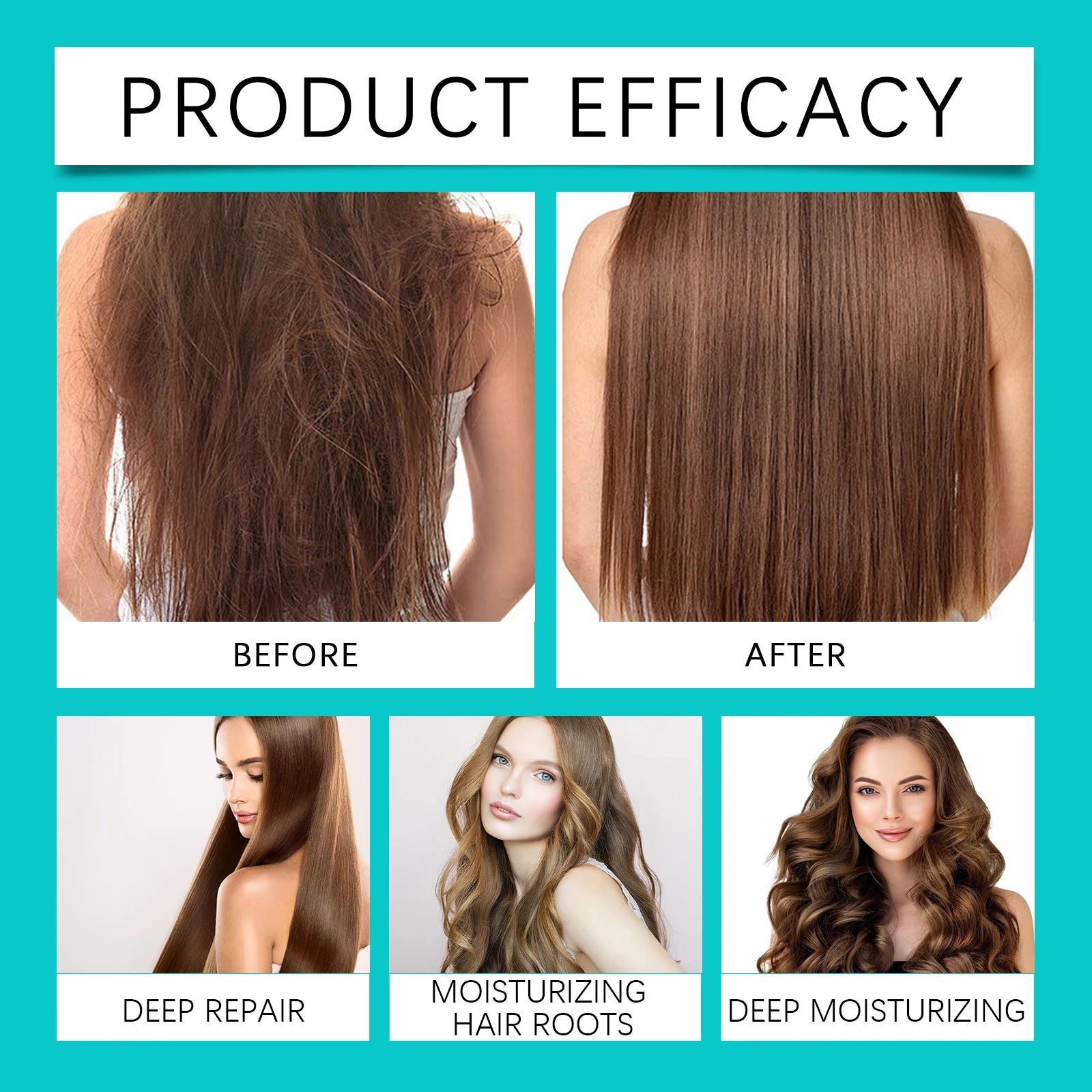 EELHOE Argan Oil Hair Care Set Moisturizing Repair Damaged Hair Reduce Split Ends Strengthen Hair Scalp Smoothing Hair Care Set