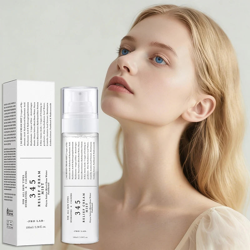 345 Relief Face Cream Blemish Care Pdrn Niacinamide Relief Mist Hydration Dry Skin Soothing & Firming Eye Cream Recovery Set