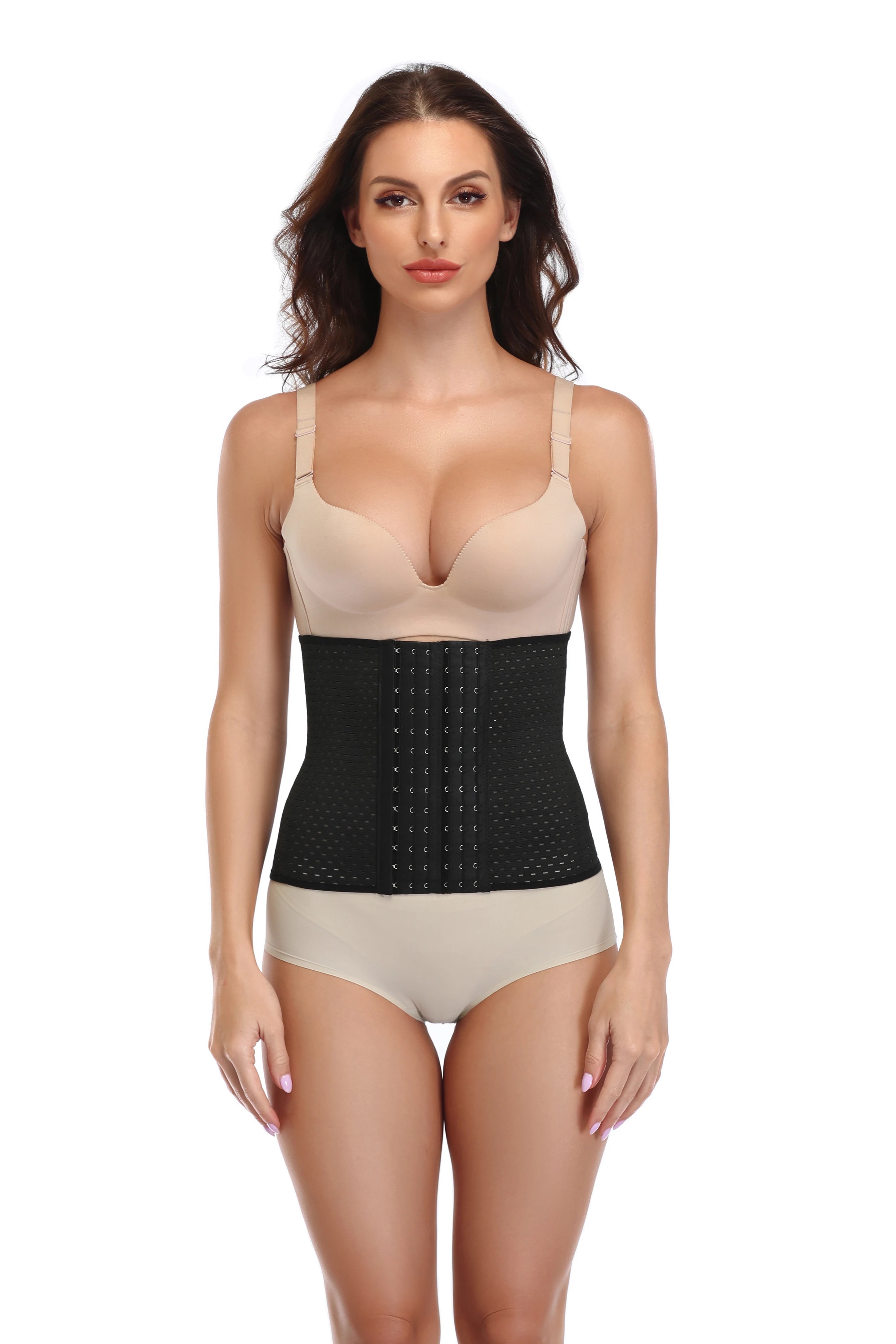 Lilvigor Slimming Waist Trainer Belt Shapewear Women Belly Cincher Body Shaper Fat Compression Strap Girdles Firm Hook Corset