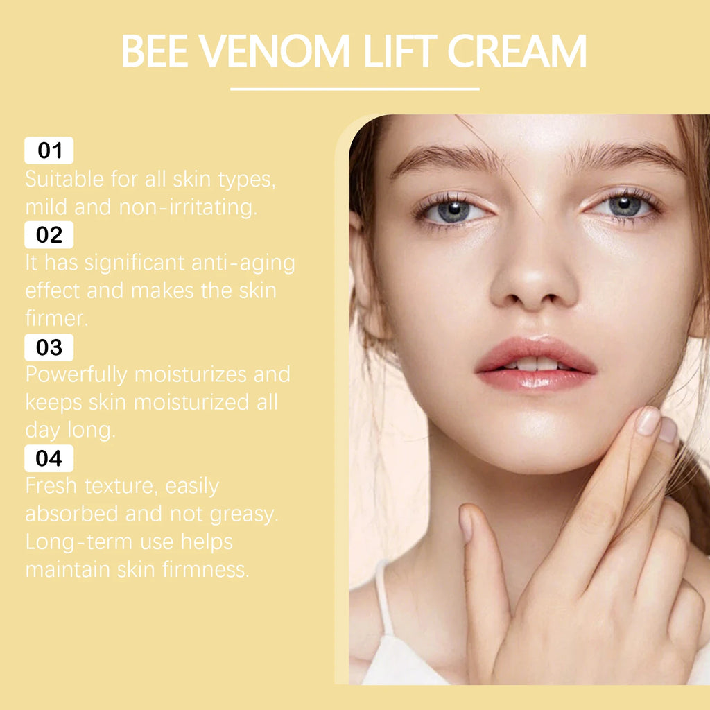 Bee Venom Cream Face Remove Wrinkles Lifting Firming Improve Skin Sagging Tightening Nourishing Repair Anti-Aging Moisturizing