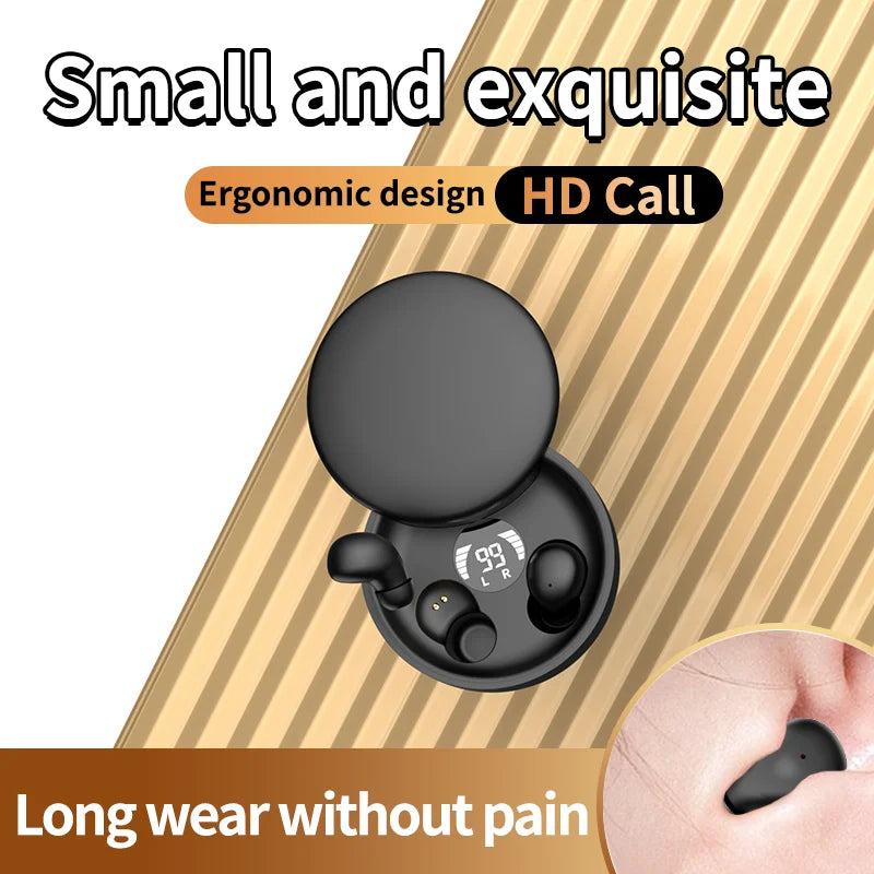 Bluetooth 5.4 Wireless Earphones Small Earbuds Sleeping