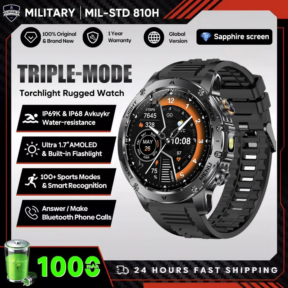 2026 Men Sturdy Durable Smart Watch