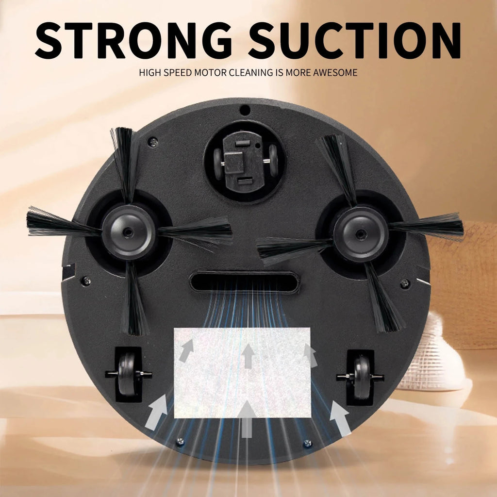 3-in-1 Robot Vacuum Cleaner 4000Pa Strong Suction Smart Sweeping Mopping Robot for Home Floor Dust Pet Hair Quiet Auto Cleaning