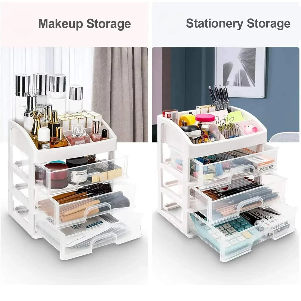 Desktop Storage Box Storage Drawer Hair Decoration Multi-layer Storage Cabinet Cosmetics Jewelry Box Stationery Multi-functional
