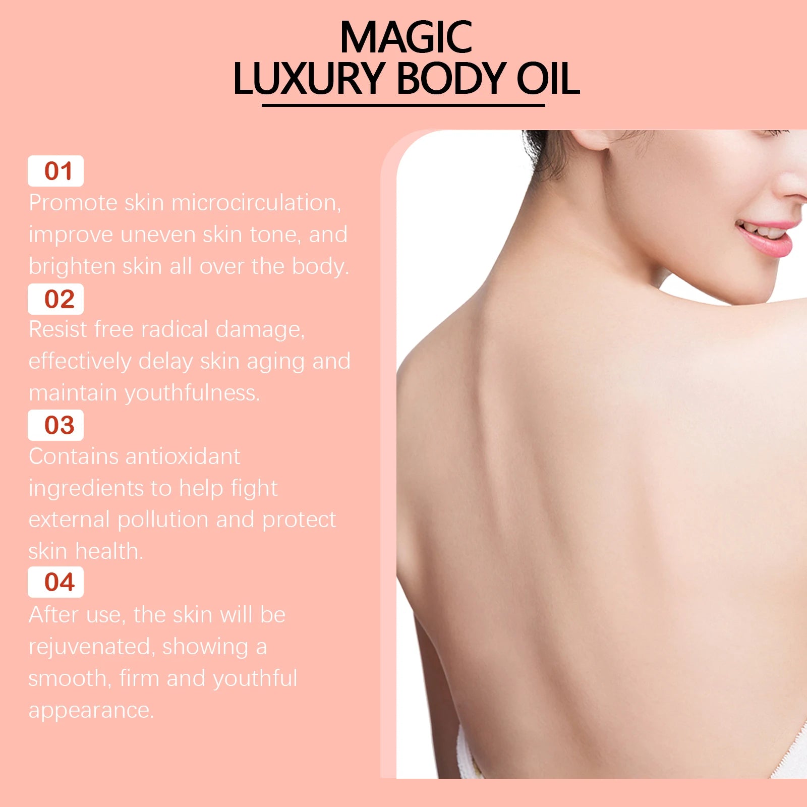 West Month Body Tightening Moisturizing Oil and Moisturizing Oil Moisturize Soft and Tightening Skin Daily Care Nourishing Oil