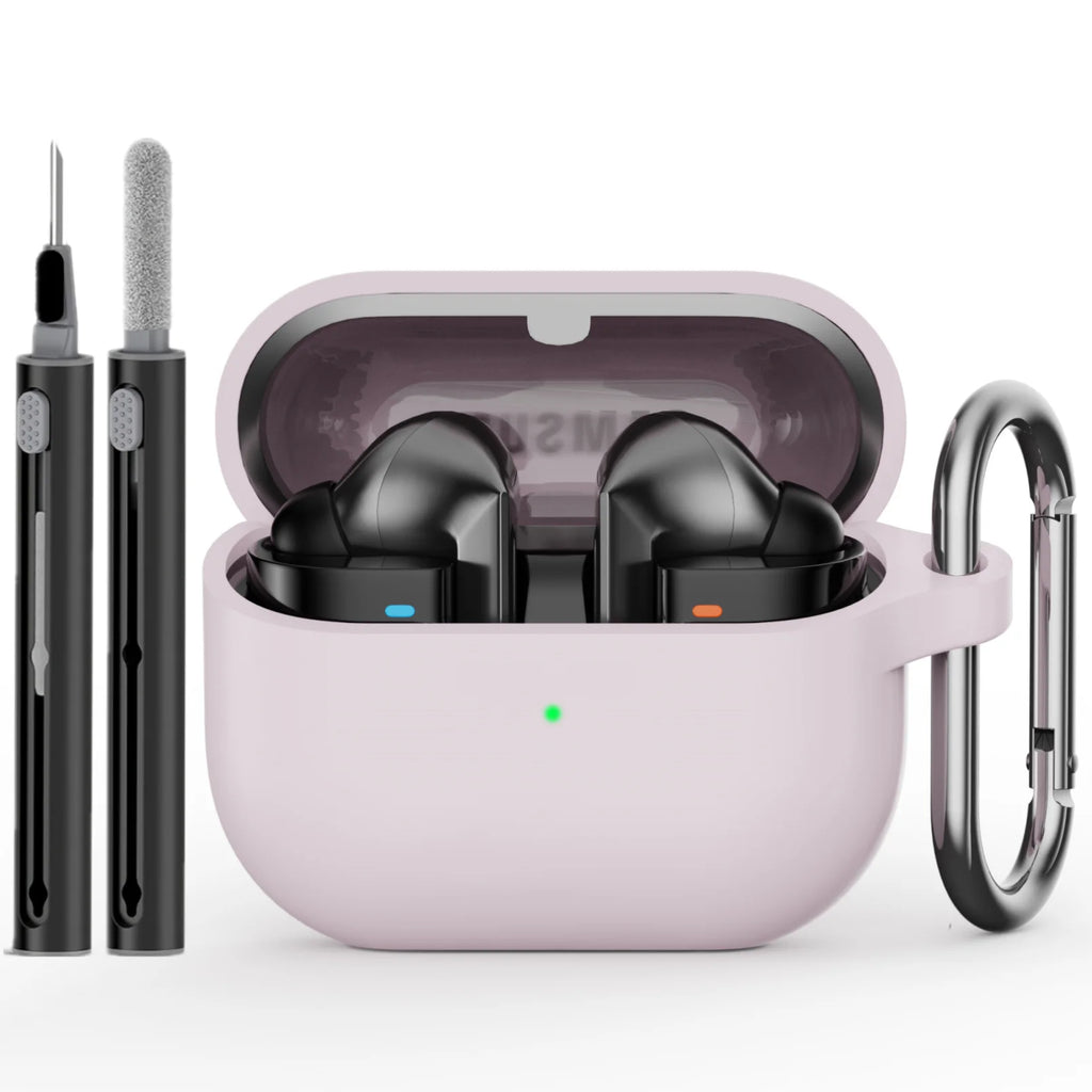 for samsung buds 3/galaxy buds3 pro case with cleaning kit silicone protective cover for galaxy buds 3 buzz 3Pro with keychain