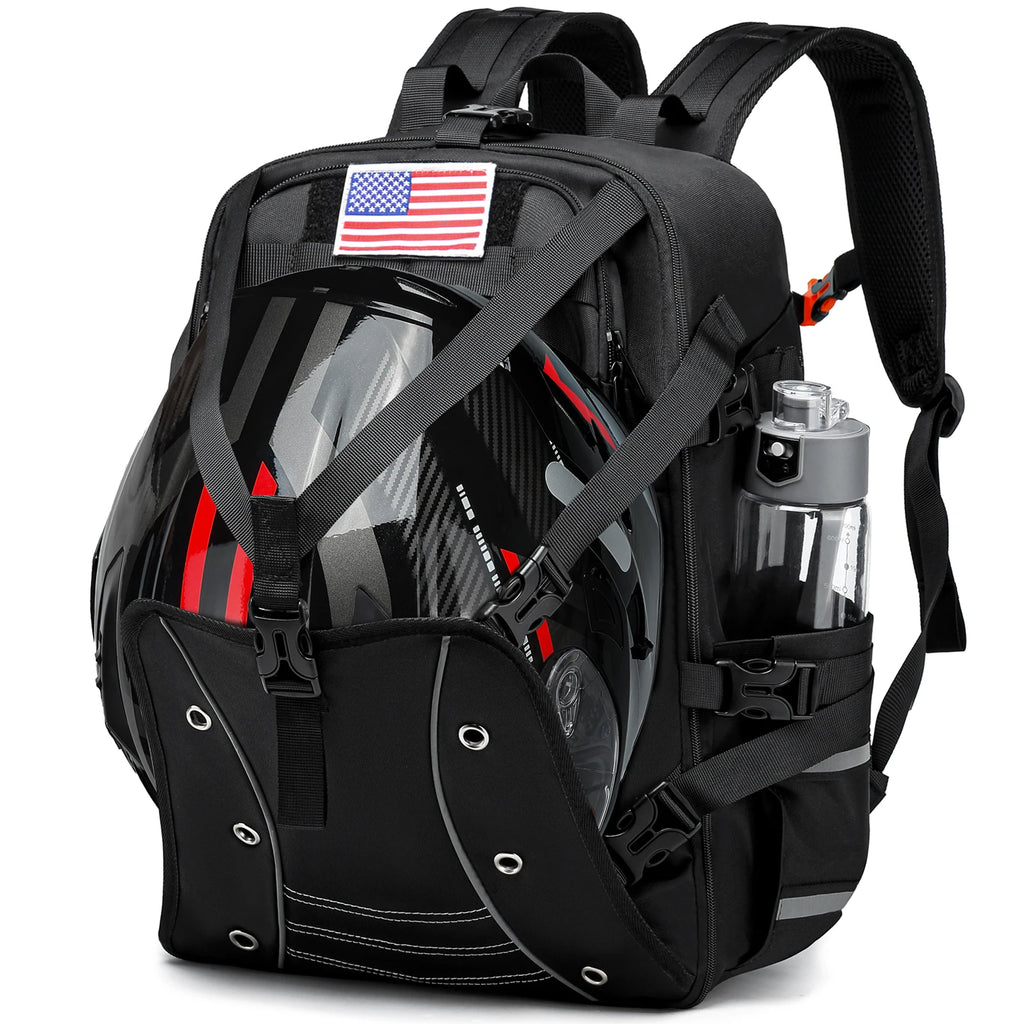 Motorcycle Helmet Backpack Large Capacity Waterproof Helmet Holder Cycling Riding Helmet Backpack Travel Bag  Motorbike Bag