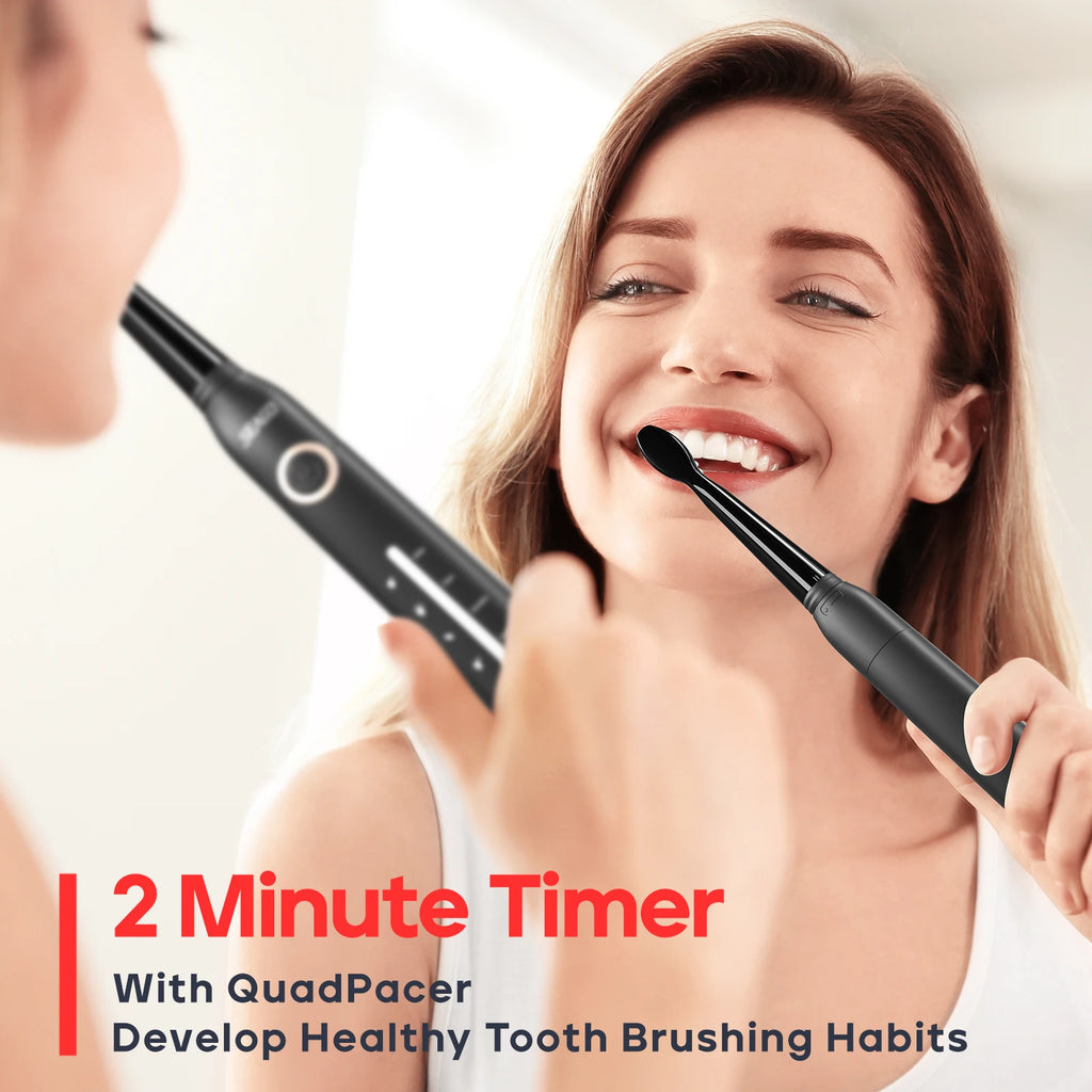 Seago Fast Rechargeable Electric Toothbrush  Smart Automatic with 8 Replacement Brush Heads Adult Waterproof 5 Modes SG-958