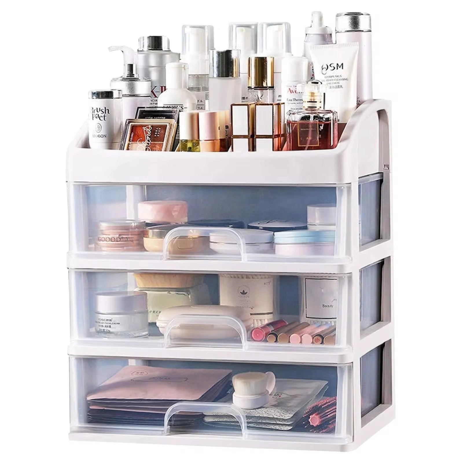 Desktop Storage Box Storage Drawer Hair Decoration Multi-layer Storage Cabinet Cosmetics Jewelry Box Stationery Multi-functional