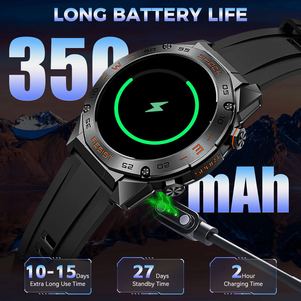 Military Smart Watch for Men1.46"Fitness Tactical Smart watch