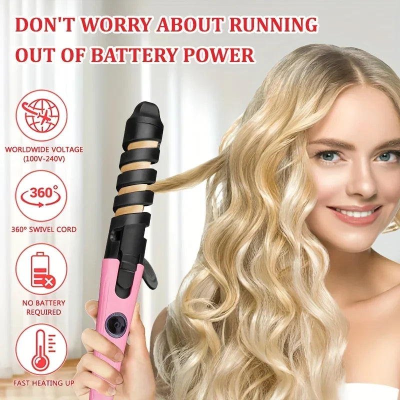 Automatic Curling Iron,Hair Straightener And Curling 2 In 1,New Self Curling Iron, Hair Styling,Perfect Holiday Gift For Women