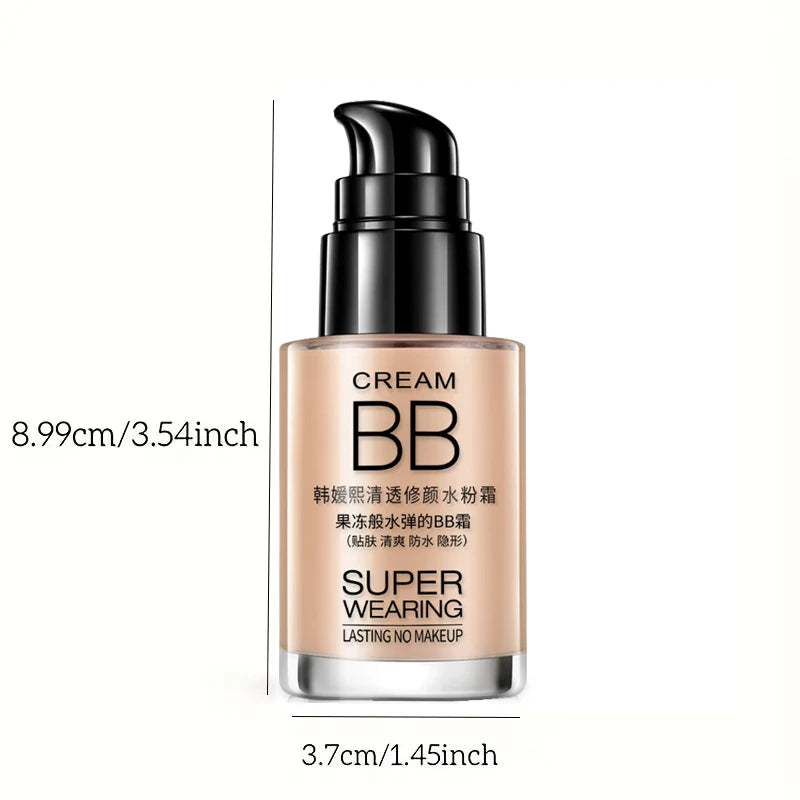 BB foundation cream - moisturizing and isolating, waterproof and sweat proof, lasting concealer, creating a natural look