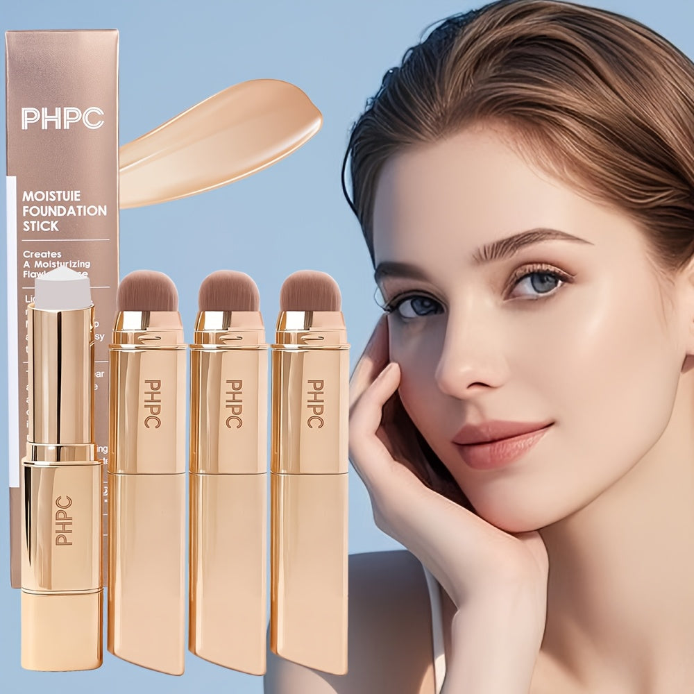 Dual-Ended Foundation Concealer Stick • Available in 3 Colors • Detachable And Washable Brush Head • Waterproof And Sweatproof • High Coverage And Moisturizing • Natural Matte End • Suitable for All Skin Tones •