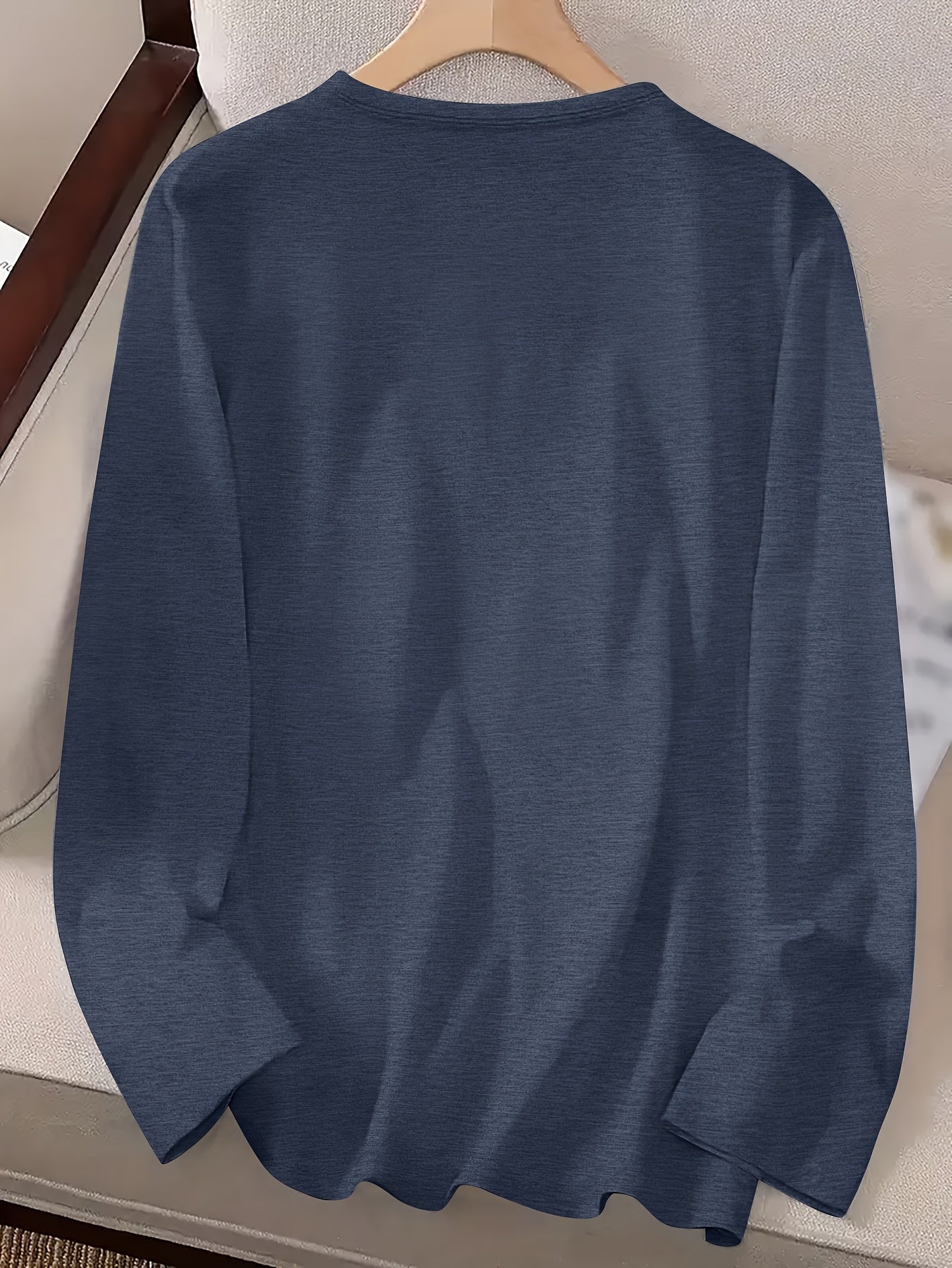 2025 New Women'S Casual Long-Sleeve T-Shirt with "BUILT IN THE FIFTIES" Print, Stretchy And Comfortable Loose-Fitting Round-Neck Top, a Must-Have Shirt for Spring, Autumn, And Winter, Suitable for Daily Home Wear And Outdoor