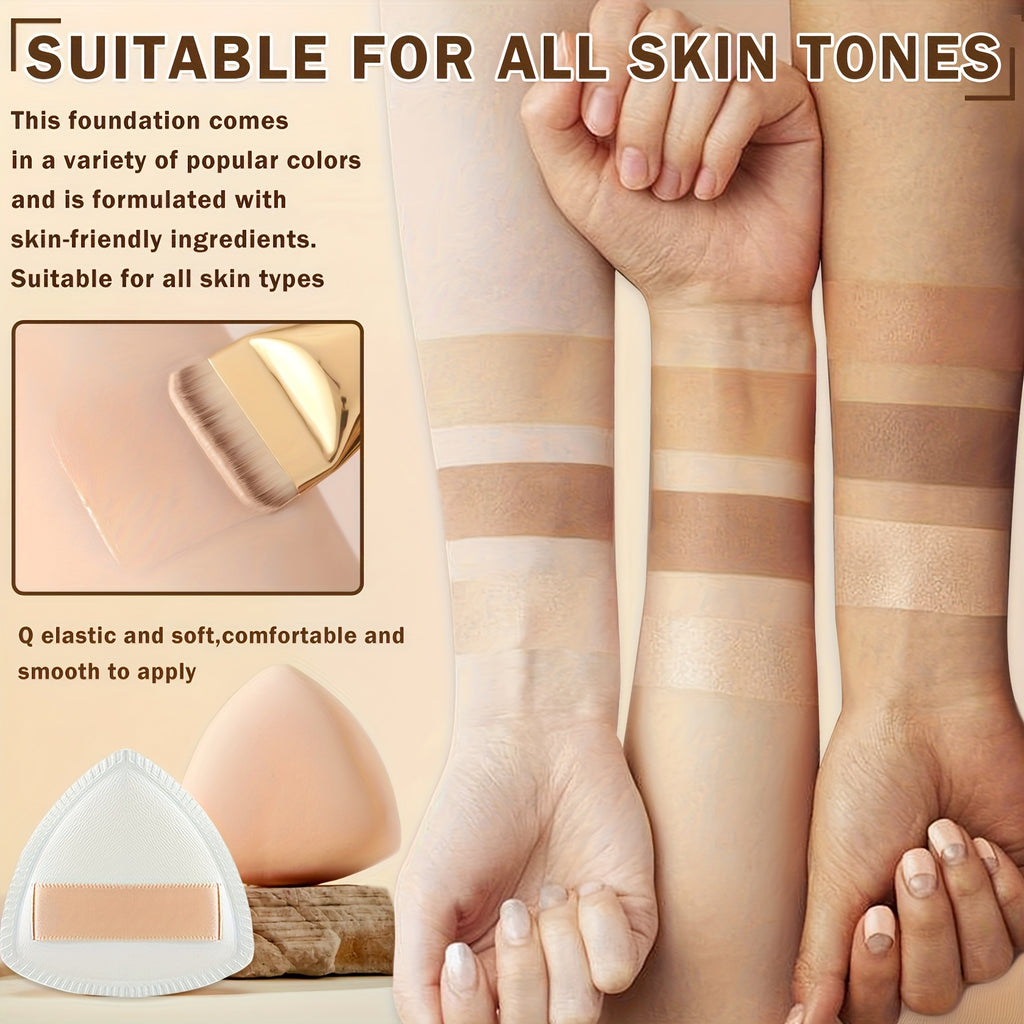 Perfect Air Foundation, Women Makeup-Flawless High Coverage CC Cream With 24H Wear&Lightweight Moisturizing Formula, Natural Nude Finish For Mature Skin&Older Women, Buildable Coverage For Smooth Radiant Skin, Christmas Gift